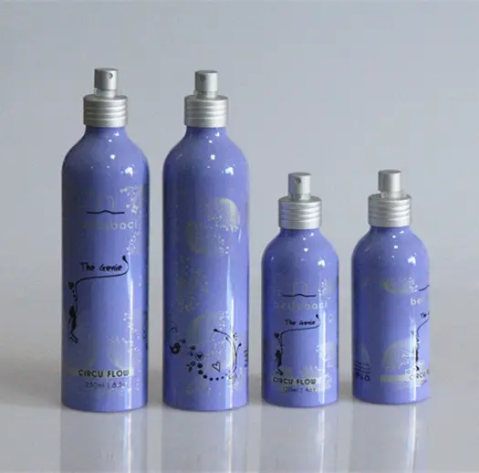 Hochwertige einzigartige leere 30ml 50ml 100ml 250ml 500ml Shampoo Kosmetik pumpe Spray Aluminium Schraube Trigger flasche