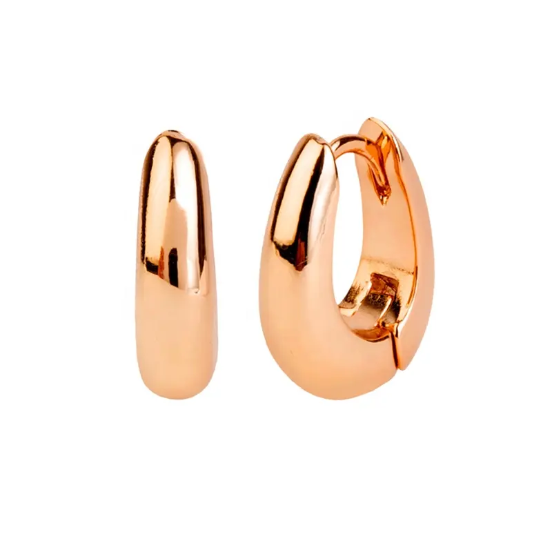 Milskye Оптовая Продажа Модные женские украшения ногтей простой роскошные бусы В18 карат золото серьги в виде колец,