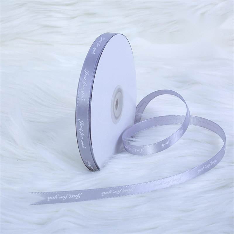 A 45m roll of grey ribbon