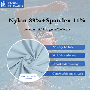 OEKO-<span class=keywords><strong>TEX</strong></span> Chứng Nhận 89% Nylon 11% Spandex Vải Tái Chế Bộ Bikini Quần Áo Elastane Tricot Pique Polyamide Vải Cho Đồ Bơi - Product Image 2