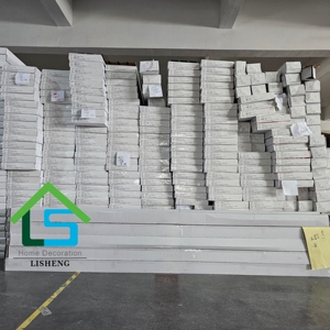 Fabrika toptan şık esnek PVC tavan Soffit paneli saçak doğal ahşap görünüm için saçak kaplama dekorasyon - Product Image 6