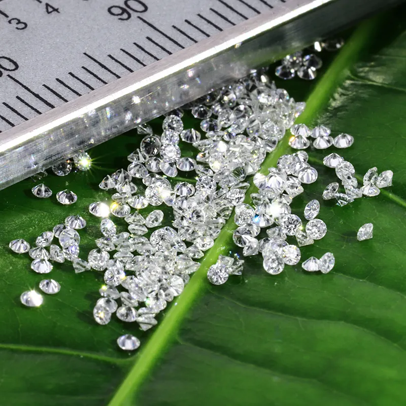 starsgem loose diamond stone round cut hpht lab grown diamond 1mm for wedding rings