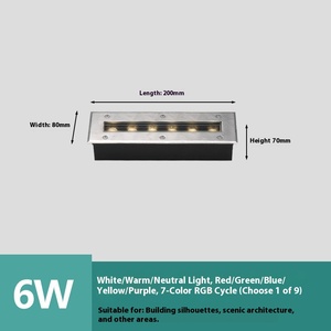 Ngoài trời nhôm IP65 <span class=keywords><strong>LED</strong></span> underground Đèn lối đi <span class=keywords><strong>LED</strong></span> ánh sáng mặt đất nhúng vuông công viên <span class=keywords><strong>inground</strong></span> ánh sáng - Product Image 6