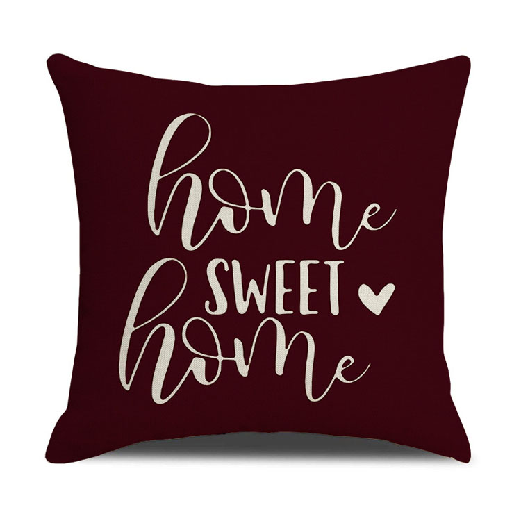 Nordic Home Decor Pillowcase Office Car Cushion Custom Digital Printing Linen Geometric Cushion Cover