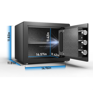 Durable Electronic Digital <strong>Lock</strong> Steel Safe Deposit <strong>Box</strong> with High Security for Home &amp; Business Use Personal Small Safe <strong>Box</strong> - Product Image 3