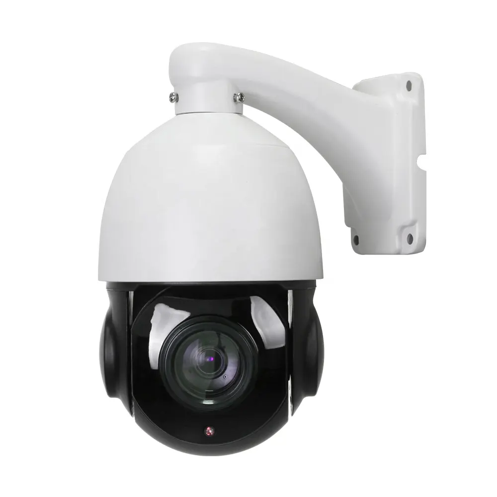 Venta caliente HD red CCTV sistema IP PTZ cámara domo de alta velocidad con luces infrarrojas visión nocturna con aplicación de teléfono Poe P2P