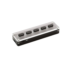 5 מפתחות מותאם אישית מקלדת מאקרו Bluetooth Black-L06A