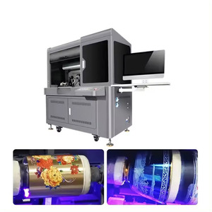 Полностью автоматический принтер для бутылок 360 градусов Цифровой Impresora Diy Uv ротационная печатная машина цилиндр светодиодный планшетный Ультрафиолетовый принтер - Product Image 3