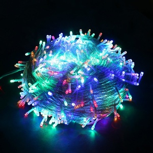 Navidad decoración al aire libre impermeable 10m regular led tipo de luz al por mayor directo de fábrica de energía de la batería de luz