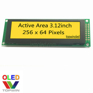 Topwin alta qualità 3.<span class=keywords><strong>12</strong></span> pollici 256x64 pixel 16 modulo oled giallo scala di grigi ssd1322 porta parallela SPI IIC 3.2'' - Product Image 3