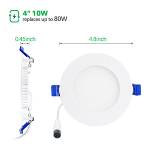 Fabrika doğrudan satış ince Panel AYDINLATMA stokta enerji yıldızı ETL LED gömme aydınlatma kısılabilir 5CCT Pot ışıkları 4 inç Led - Product Image 2