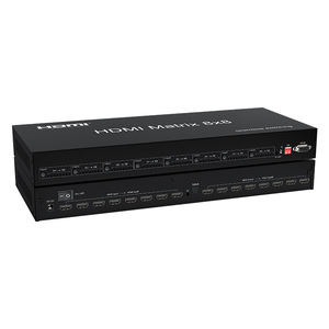 软Hdmi 8X8矩阵光学数字音频红外远程操作无缝Hdmi矩阵开关 - Product Image 1