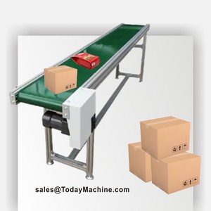 180 Degree Curve Cleated PVC Belt <strong>Conveyor</strong> System Adjustable Container <strong>Unloading</strong> Motorized Truck <strong>Loading</strong> for New Assembly Line - Product Image 1