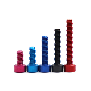 Personalizado 7075 M3 M4 M5 M6 métrico colorido DIN912 botón cabeza hueca hexagonal aluminio anodizado pernos de titanio tornillo - Product Image 6