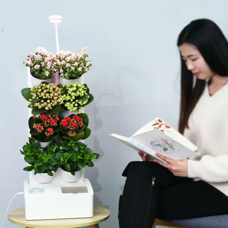Smart Home Indoor Garden Hydroponik-Anbausystem Pflanzenkeimkit Kraut Gemüse Pflanzenwachstums-Led-Lampe