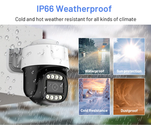 กล้องรักษาความปลอดภัย8MP PTZ ภาพในเวลากลางคืนควบคุมเสียง PTZ - Product Image 6