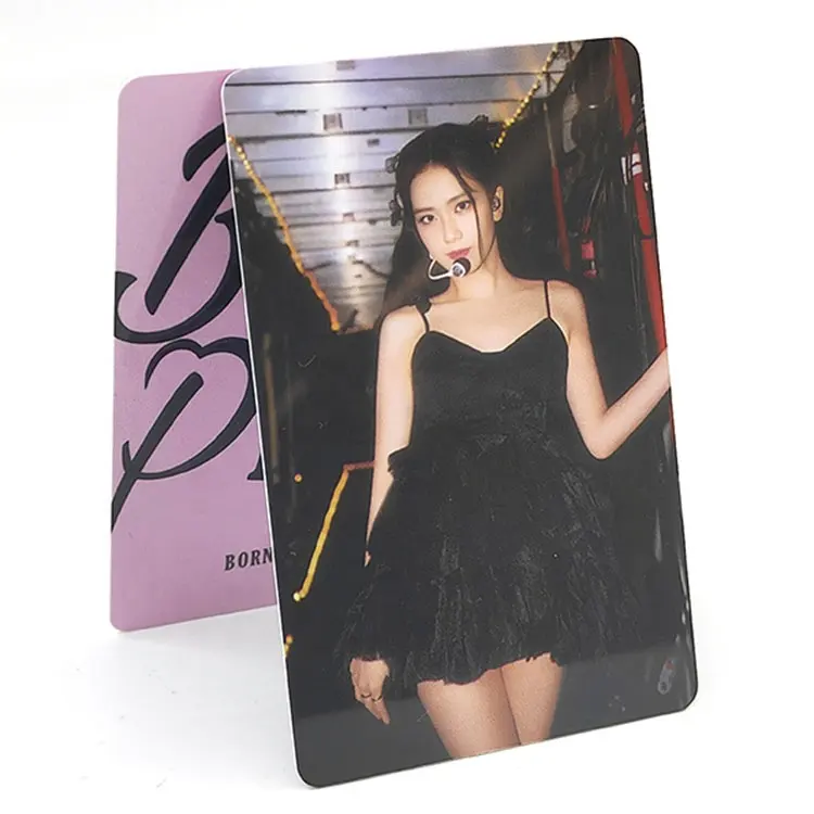 Custom plastic Kpop Fan Collection Hologram Kpop Postcard paper Merchandise Idol Lomo Photo Hip Hop Card