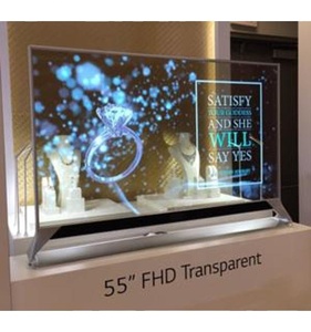 Фабрика OEM Крытый 55 дюймов цифровой Signage сенсорный экран ooled прозрачный экран для рекламы - Product Image 2