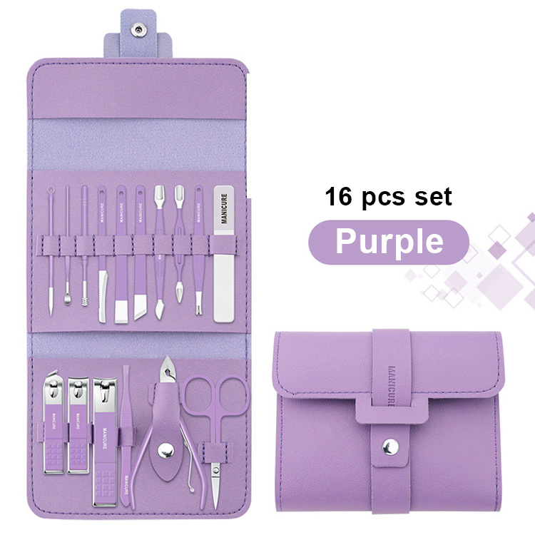 ชุด 16 ชิ้น--สีม่วง