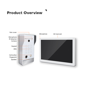 10.1 Inches Smart Home Video Door Phone <strong>Ip</strong> Wifi Night Vision Metal Multi Apartment <strong>Intercom</strong> <strong>System</strong> - Product Image 3