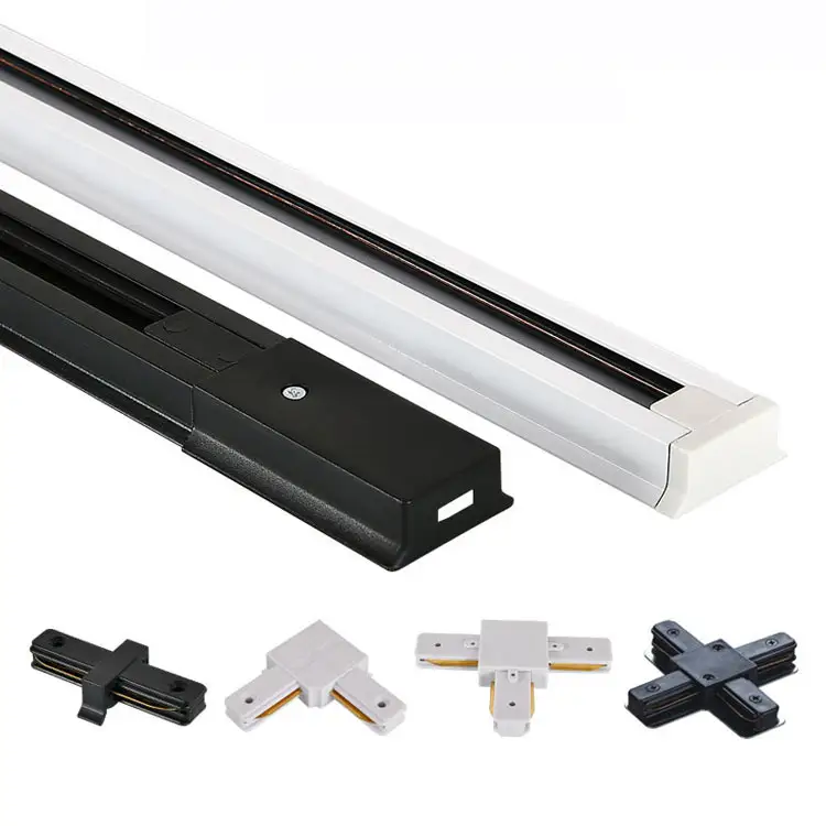 Commercial track spot light Die-casting aluminum adjustable 10w 20w 30w cob led rail lighting grille led rotate track Lights