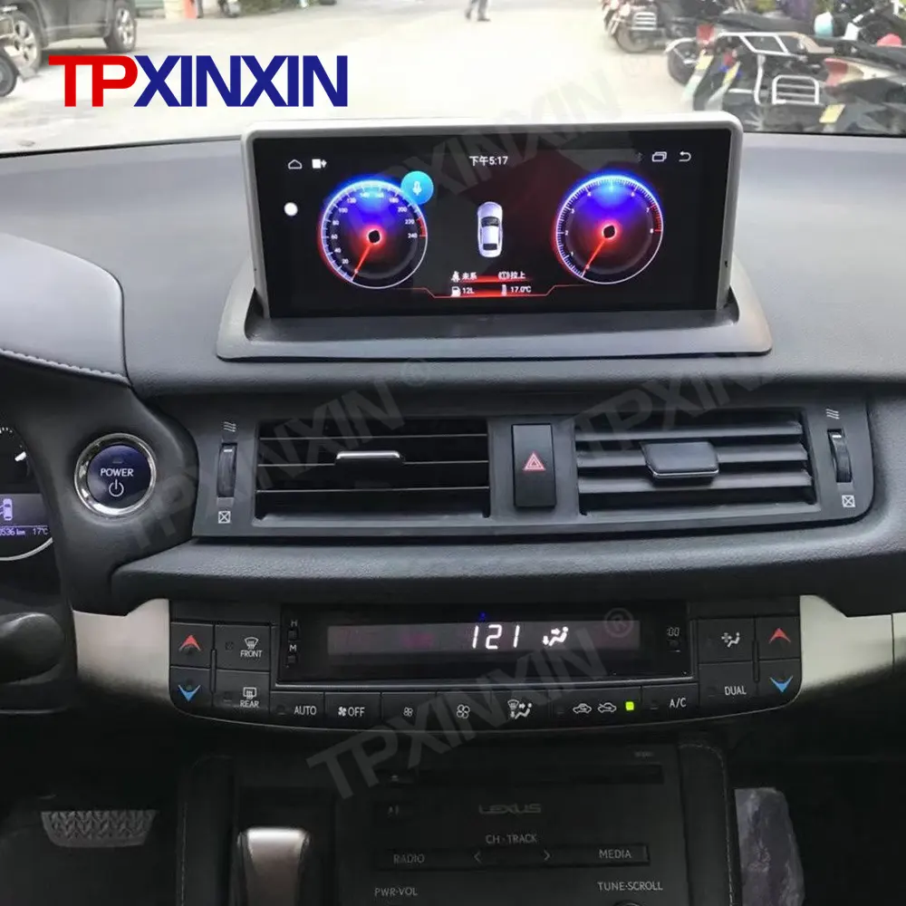 Автомобильный радиоприемник 10 дюймов для Lexus CT200H 2012-2018, беспроводной CarPaly, GPS-навигация, мультимедийный Головной блок, автомобильный DVD-плеер, стерео DSP