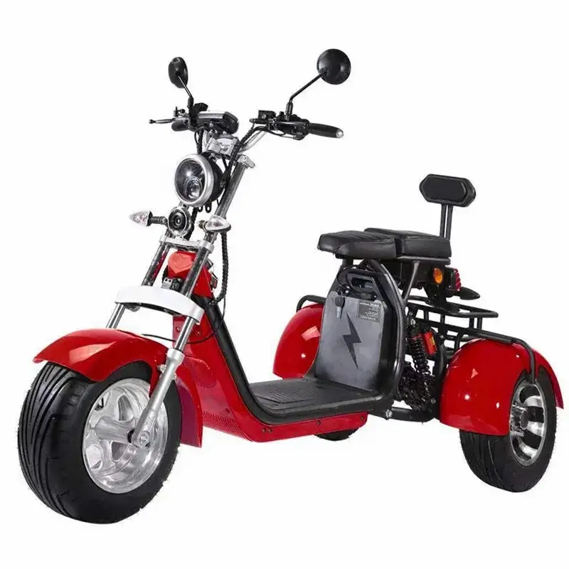 Toptan geniş lastikler l üç tekerlekli elektrikli Scooter elektrikli bisiklet bisiklet yetişkin scooter