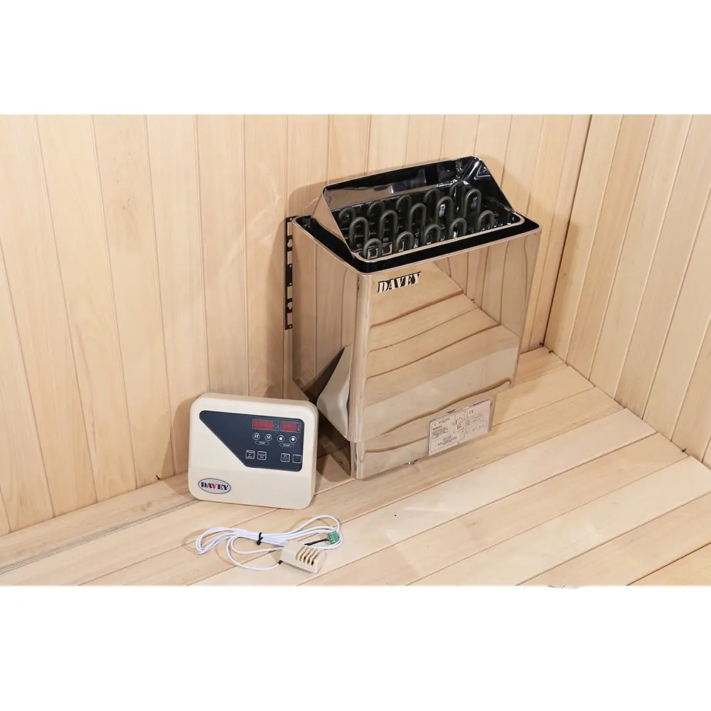 Riscaldatore per Sauna a secco tradizionale elettrico 3kw 4.5kw 6kw 8kw 9kw con controllo esterno intelligente