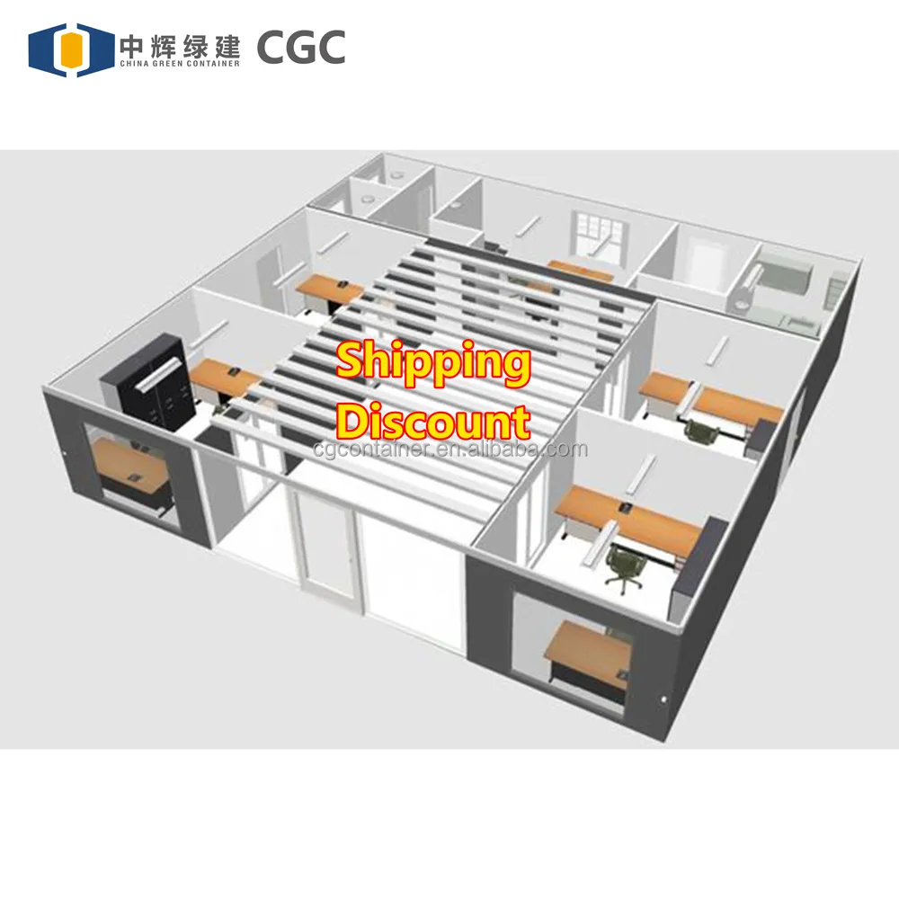 CGC Produk Baru Rumah Kontainer Bawaan Dapat Diperluas Rumah Prefab Pantai Pondok Modern Rumah Rumah Prefab Apartemen Kecil
