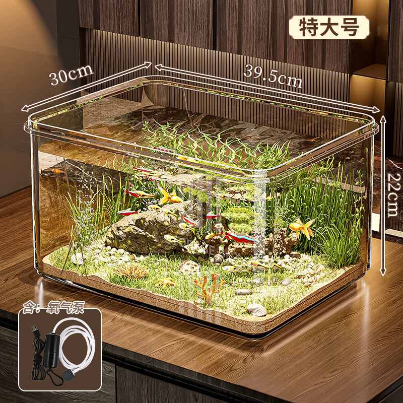 Extra large fish tank + oxygen pump
