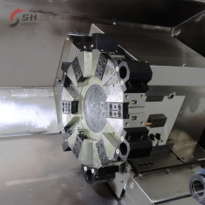 Torno CNC de aluminio barato Tck56A TCK66 TCK66Y Torno automático CNC de cama inclinada con eje C Eje Y y torreta viva - Product Image 6