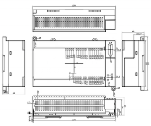 SM3-01B:179*100*48MM <strong>Manufacturer</strong> Custom Abs Electronic Wall Din Rail Enclosures <strong>Plastic</strong> <strong>Casing</strong>