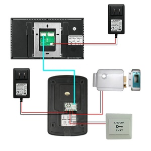 Blink Video Türklingel Intercom System für Wohnungen 7-Zoll-Farbtür Telefon Anti-Diebstahl Touchscreen Nachtsicht für Familien