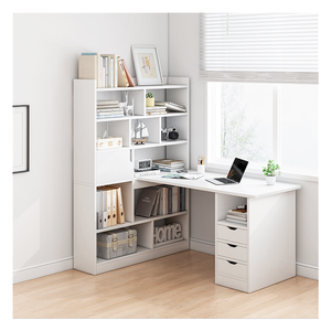 Tavoli da studio personalizzabili moderni per ufficio scrivanie pragmatiche per Computer da tavolo con cabinati - Product Image 2
