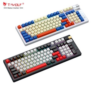 T-WOLF T70 Three Mode Mechanical <strong>Keyboard</strong> Hot Swappable Custom RGB <strong>Computer</strong> Gaming <strong>Keyboard</strong> Wireless <strong>Keyboard</strong> with Knob