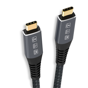USB4 5K Usb 4สายเคเบิล20V/5A 100W C ถึง C 1.5M 40Gbps สำหรับ SSD/EGpu ภายนอก - Product Image 4