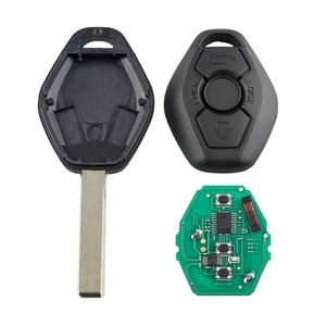 B-M-W3 5 6 7 serisi için 3-Button tasarım araba uzaktan anahtar kabuk değiştirme 433Mhz uyumlu X5 E46 E60 E83 E53 E36 E38 HU92 anahtar - Product Image 4