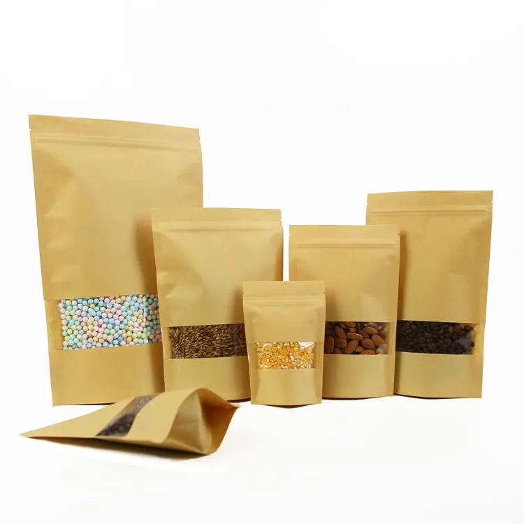 Nouveau design Prix de gros Chocolat CANDY Sucre Alimentaire Bonbons Snack Sac en papier kraft