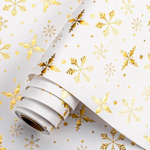 White with Gold Foil