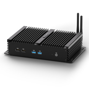 Mini PC de escritorio industrial HTPC Ensamblaje de puerto de red dual integrado con sistema operativo Linux para aplicaciones informáticas - Product Image 1