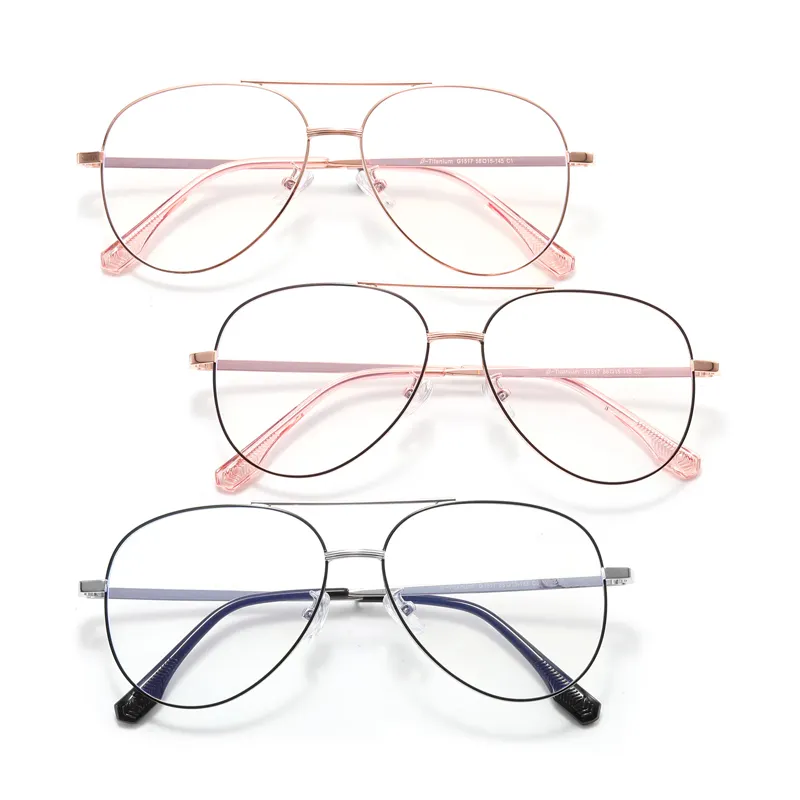 Titanium Frame Glasses Light Weight and Comfortable Wearing Optical Frames Women's Anti-Blue Light Optical Glasses