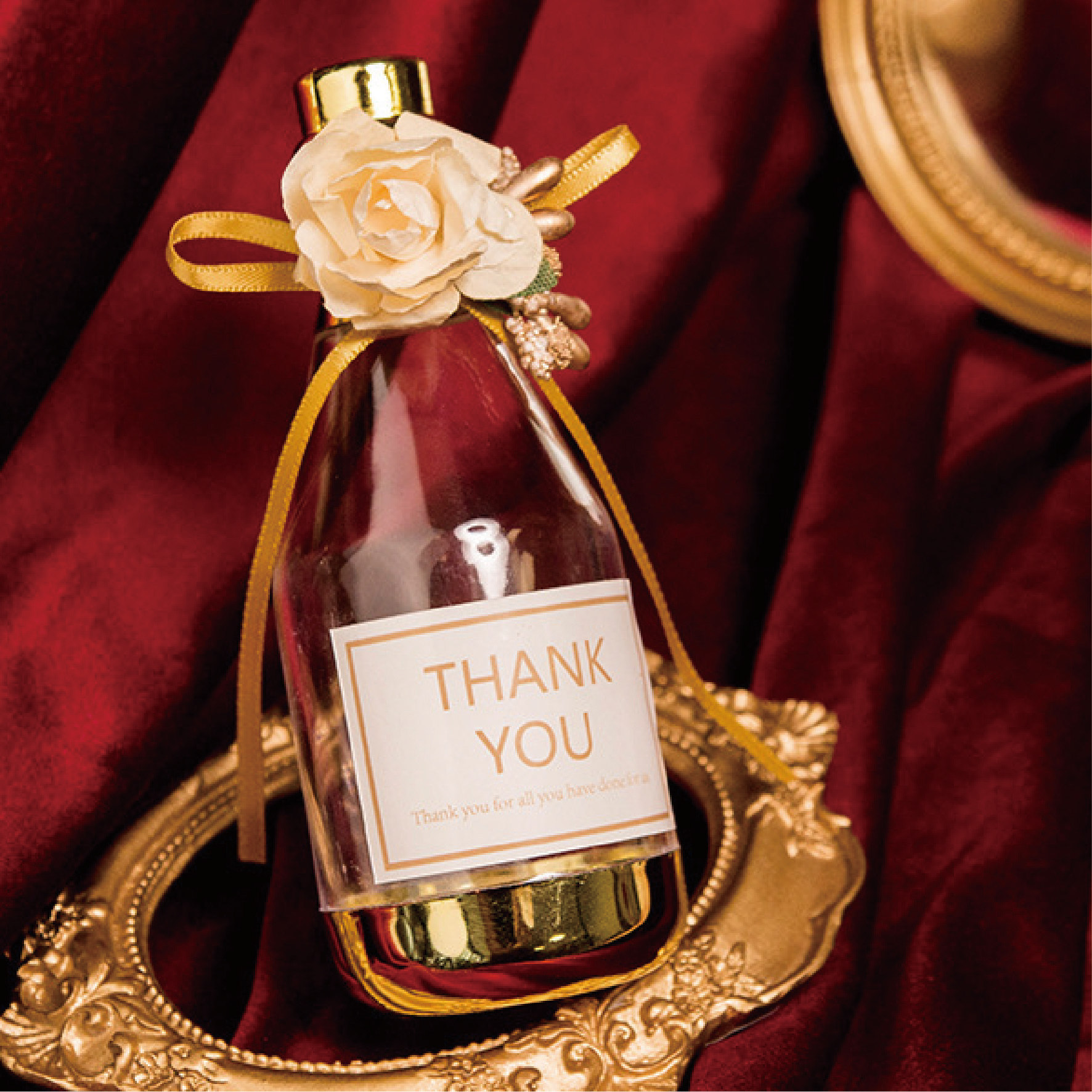 Fleur couleur champagne