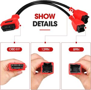 Adaptador OBD2 para conector de Cable de programación Chrysler 12 + 8, cable OBD de Cable de protocolo de puerta de enlace de derivación