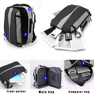 Rucksack USB-Aufladung benutzer definierte Reise Mode <span class=keywords><strong>Design</strong></span> Laptop Business-Tasche für Männer wasserdicht 15,6 Zoll Luxus Student Rucksack