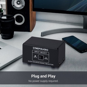 LYNEPAUAIO Audio Switcher <strong>RCA</strong> <strong>2</strong> in <strong>1</strong> Out / <strong>1</strong> in <strong>2</strong> Out A/B Switch Stereo Audio <strong>Splitter</strong> Box with No Distortion <strong>RCA</strong> Jack - Product Image 4