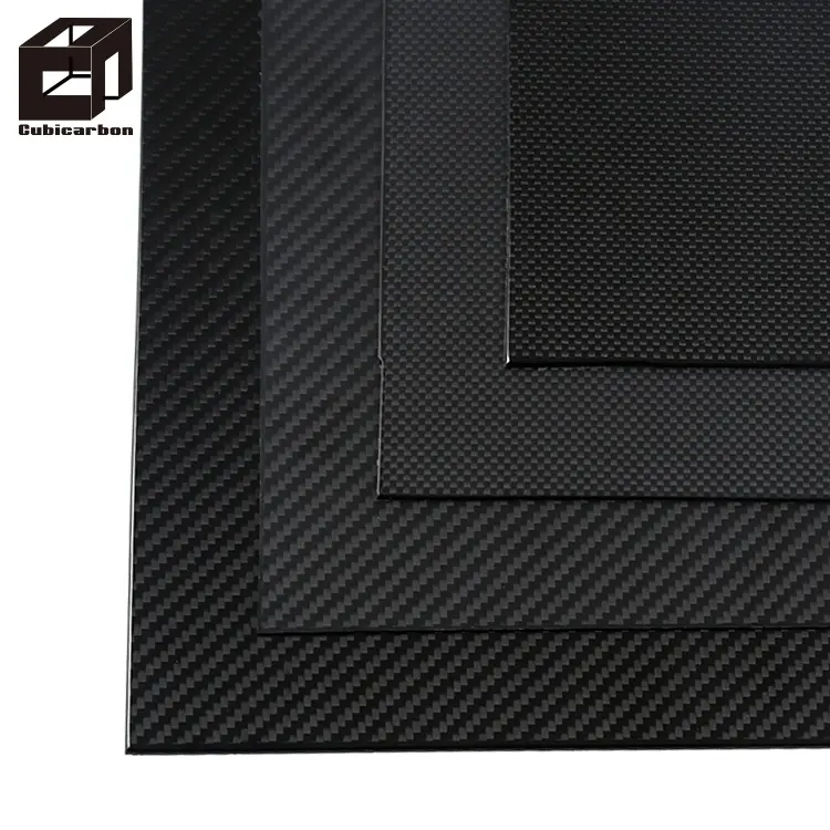 Piastre personalizzate in fibra di carbonio nero di grandi dimensioni 20mm 30mm 50mm 60mm di spessore pannelli per porte in fibra di carbonio