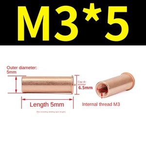 Thép không gỉ cố định cột năng lượng lưu trữ Hàn bu lông M3-M4-M5-M6 đồng bằng kết thúc hàn điểm Studs nhà máy cảm ứng hàn - Product Image 6