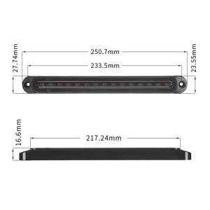 Yeni varış <span class=keywords><strong>9.7</strong></span> inç <span class=keywords><strong>LED</strong></span> RV römork kamyon dur akan dönüş sinyali fren arka kuyruk işık Bar DRL dönüş sinyali araba aksesuarları