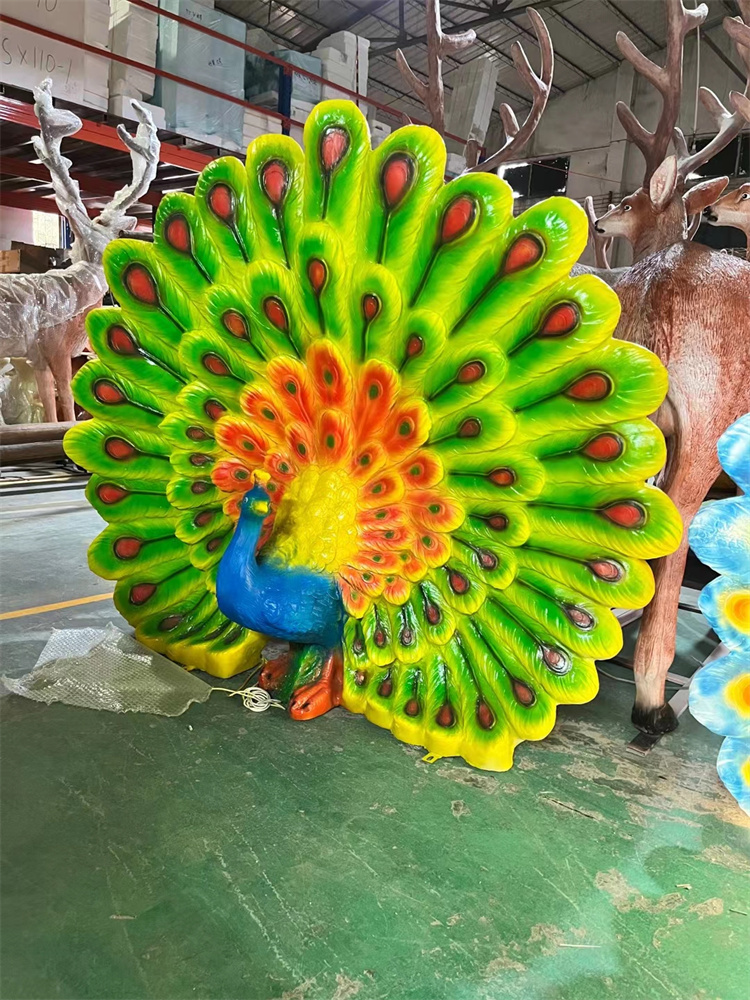 100W green peacock 142*45*132cm