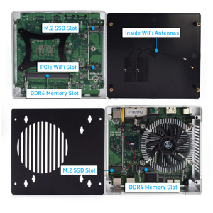 โปรเซสเซอร์รุ่น10th I9 Core 10885H NUC Mini PC I7 10750H M.2 NVMe Barebone I9 9880H คอมพิวเตอร์พกพาสองย่านความถี่ WiFi พร้อม4.2 BT - Product Image 3